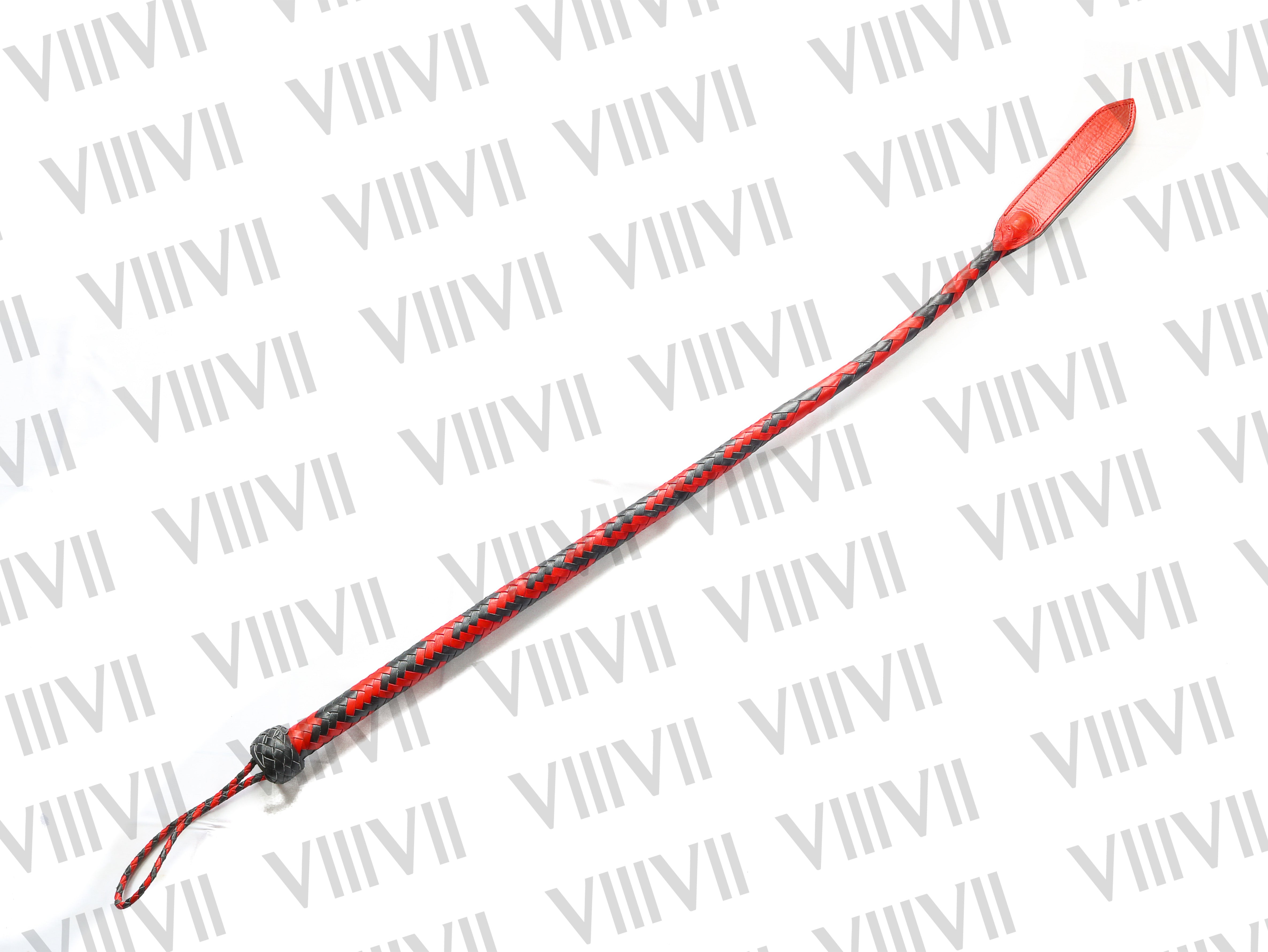 3ft Real Leather Dragon Whip Single Tail Snake Bullwhip, 16 Plaits, Handcrafted Equestrian Whip, Rodeo Training, Performance Whip